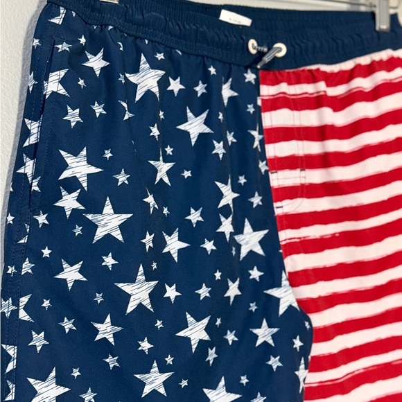 Patriotic Kids Shorts Red White & Blue Stars & Stripes Summer Outfit Size XL - Picture 4 of 5